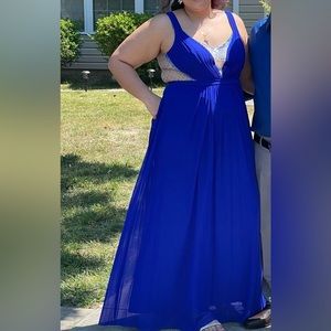 Blue prom dress